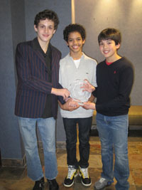 (L-R) Trent Kowalik, Liam Redhead, Alex Ko