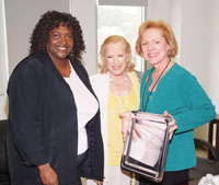 Western EEO Chair Barbara Roberts, Zina Bethune, Western Regional Director Mary Lou Westerfield